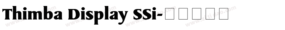 Thimba Display SSi字体转换